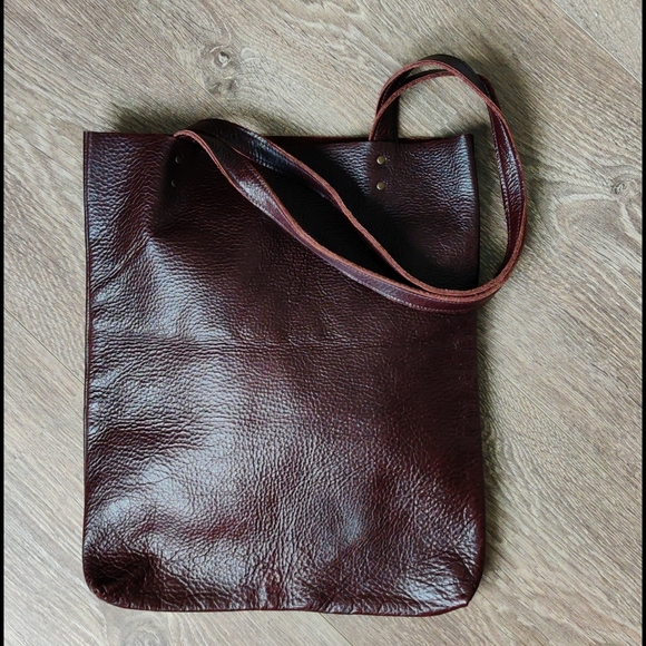Artisan Leather tote bag, reversible tote, real suede bag, leather messenger bag - Picture 4 of 16